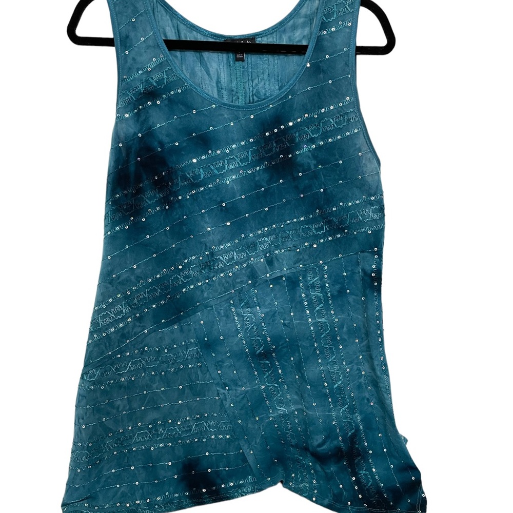 Sami & Jo Sequin Studded Top L